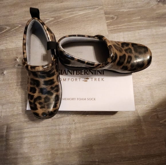 Gianni bernini  cavvell clogs  in leopard sz5 water resistance nonslip - Picture 1 of 8